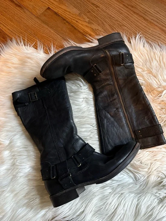 UGG Leather Moto Boots - Picture 2 of 10